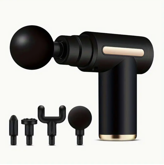 Mini Fascia Gun Household Muscle Relaxation Metal Fascia Gun Portable Silent Electric Wireless Massage Gun